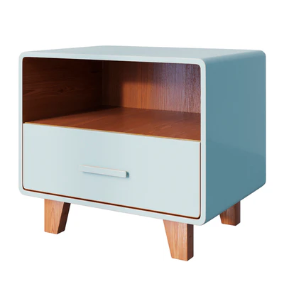 Curbstone Cosgrove 1 Drawer Nightstand Aqua — Ver 2