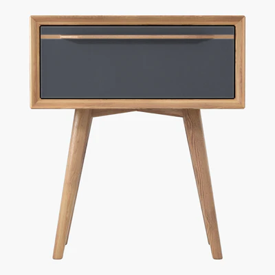 Cabinet Bruni Black with drawer, 45 * 52 * 35 cm — Ver 2