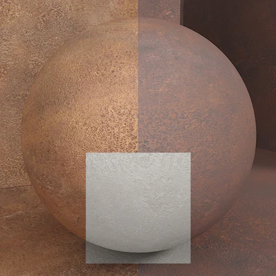 Material (seamless) - plaster, rust, plate set 103 — Ver 2