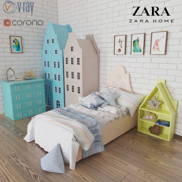 Набор мебель Амстердам и постельное белье Zara Home — Скачать
