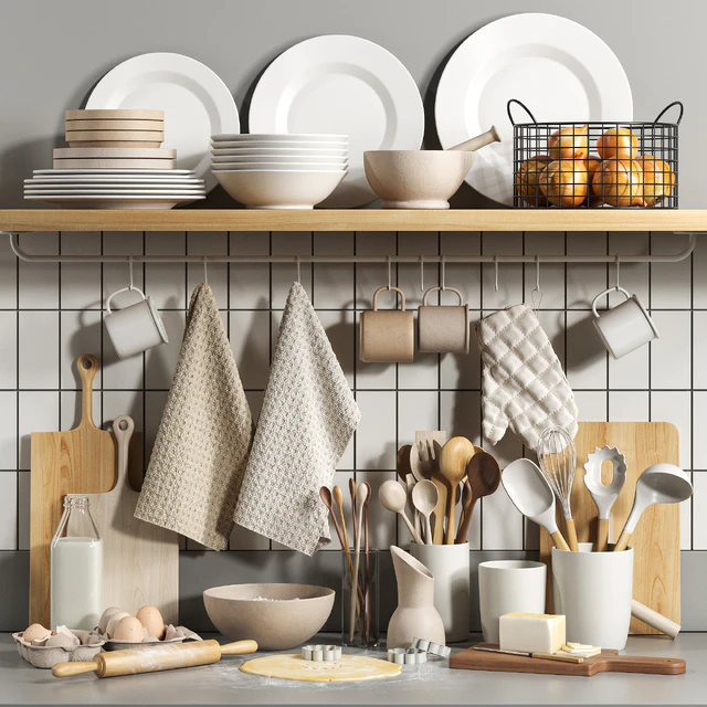 Decorative kitchen set 05 — Скачать
