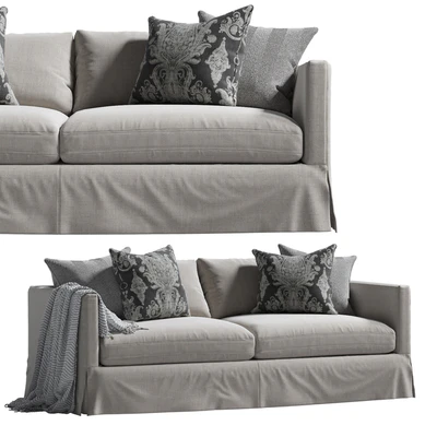Marina Slipcover Sofa Gray — Ver 1