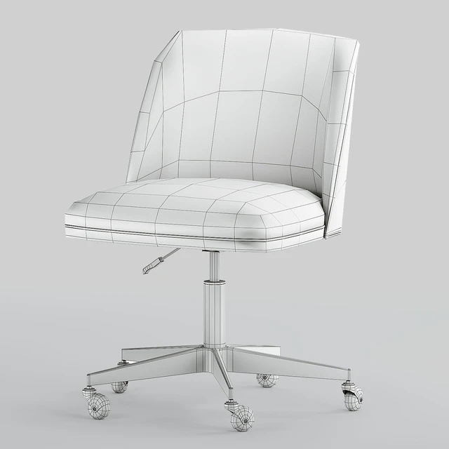 Rh alessa velvet desk chair - antiqud brass — Descargar