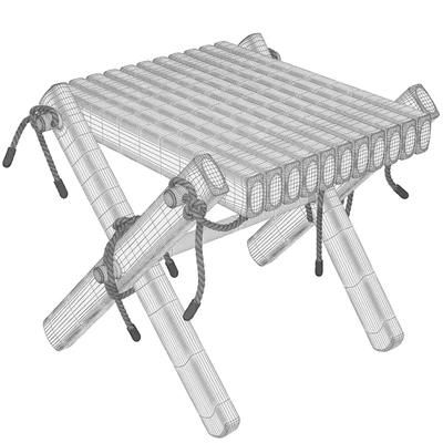 Ribbon Recliner and Ribbon Footstool by Brafab — Ver 2