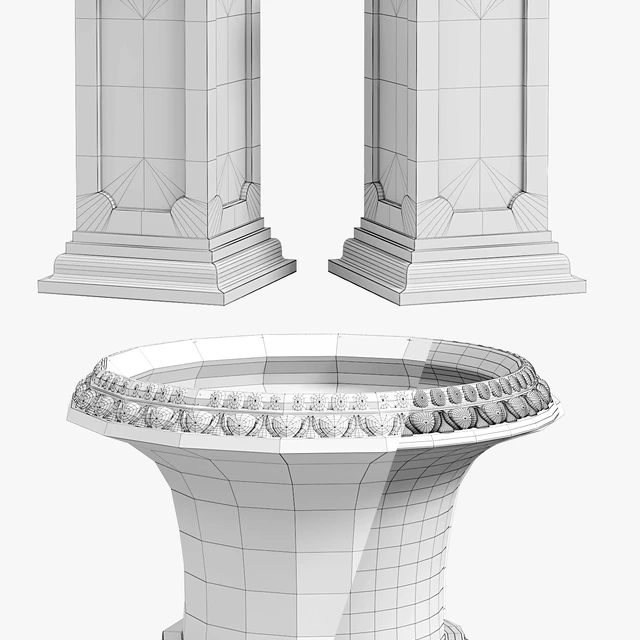 Classic vase 01. Vase Medicis — Скачать