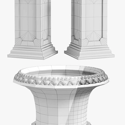 Classic vase 01. Vase Medicis — Вид 2
