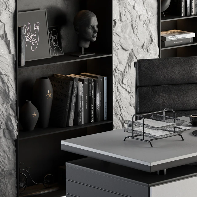 Office Furniture - Manager Set 36 — Descargar