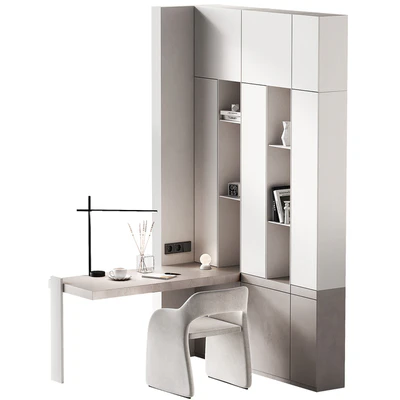 Workplace 2. Minimal home office furniture. Modular set. — Вид 2
