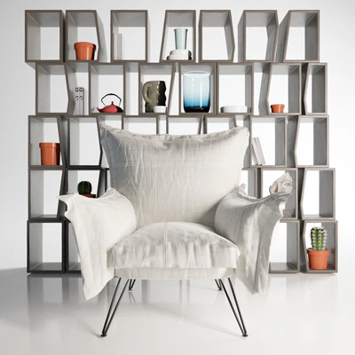 Moroso Cloudscape Chair, Terreria bookcase — Вид 1