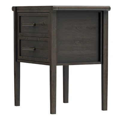Dantone Home Contempo Bedside table with 2 drawers — Ver 2
