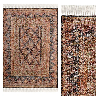 Mirta Kilim Jute Cotton Bedside Rug By La Redoute — Вид 1