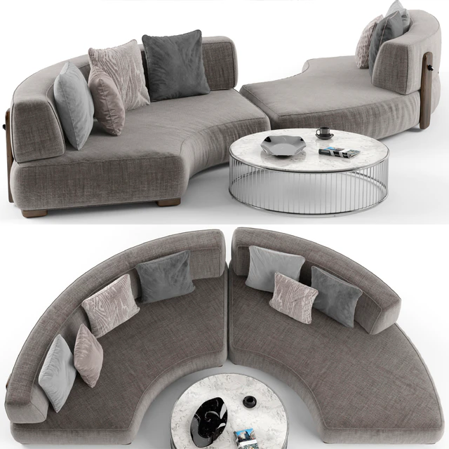Minotti Florida sofa set 1 — Скачать