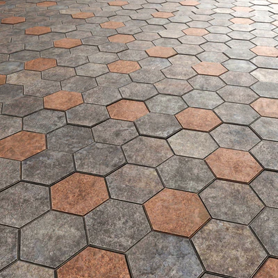 Paving hexagon / Hexagonal Cobbles — Ver 2