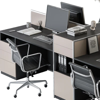 Office Furniture - employee Set 22 — Вид 2