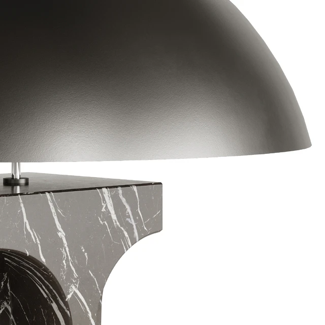 FENDI ROXIE TABLE LAMP MARQUINA BLACK MARBLE — Descargar
