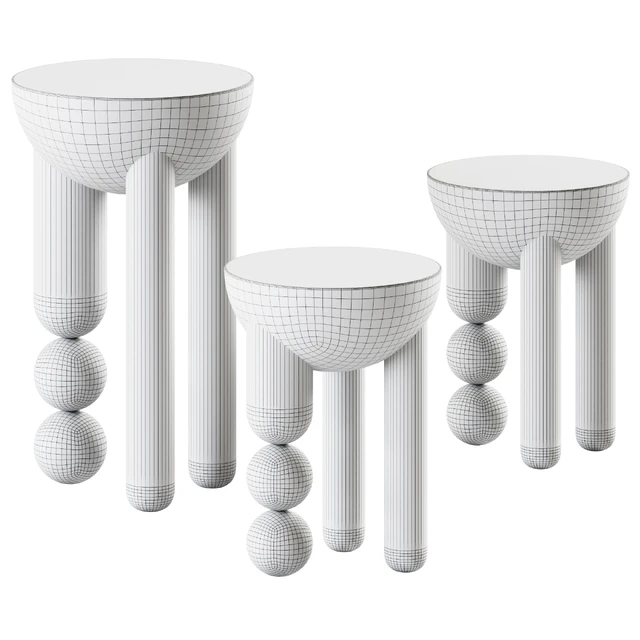 Profiterole Occasional Table / Wooden table — Descargar
