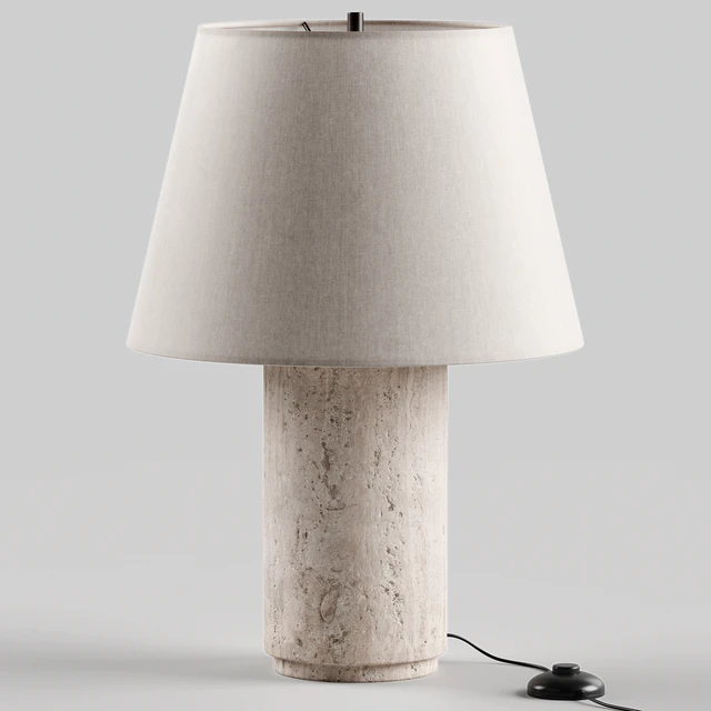 Colin King Travertine Table Lamp - West Elm — Скачать