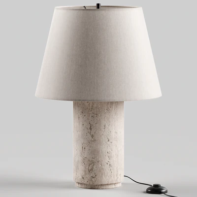 Colin King Travertine Table Lamp - West Elm — скачать