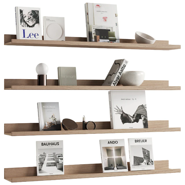 095 Decor on shelves 01 books and neutral 00 — Descargar