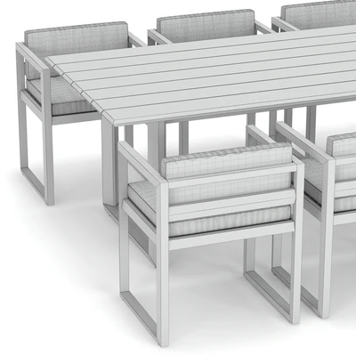 RH Outdoor Paloma restangular table-chair — Вид 2