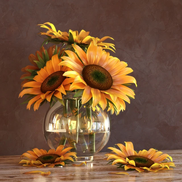 Sunflowers in a Vase — Descargar