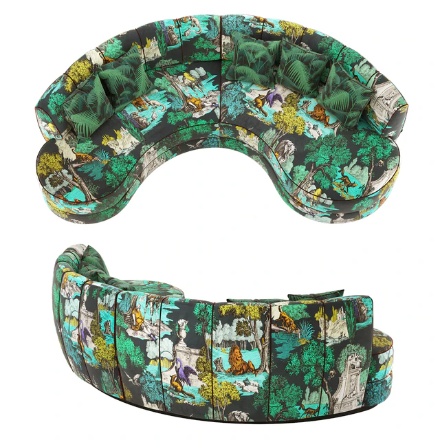 Stella Curved Sofa + Cole & Son Fabrics — Descargar