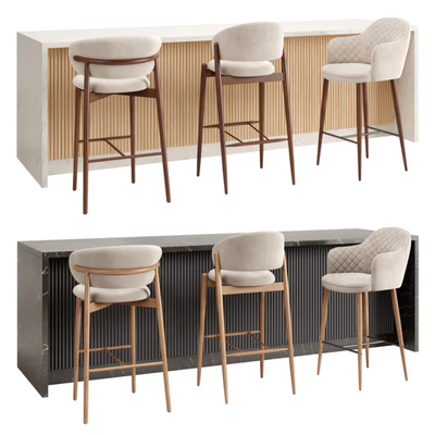 Oleandro , Family Look , Martin. Set of Bar Stool — download