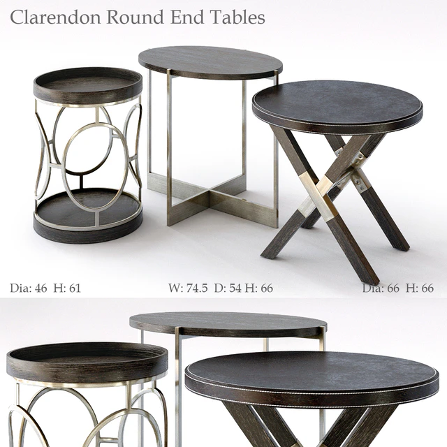Bernhardt Clarendon Round End Tables — Descargar