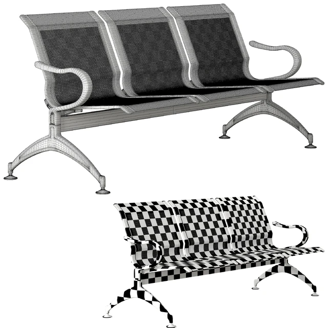 oshujian waiting iron bench chair SJ-8888 — Descargar