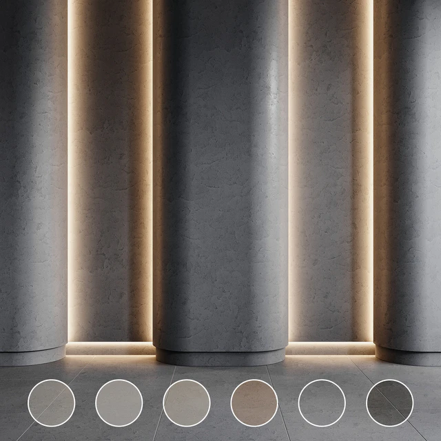 concrete set | decorative plaster | 2 — Download