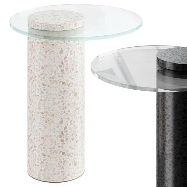Round Terrazzo Base | Side Table — Скачать