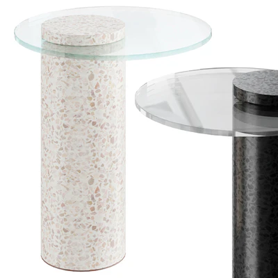 Round Terrazzo Base | Side Table — Вид 1