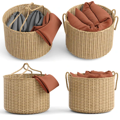 basket with blanket — Вид 1