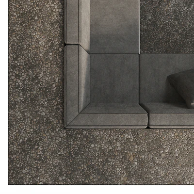 Зона отдыха с диванами и камином — Вид 2