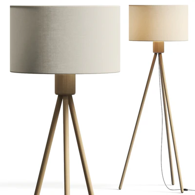 Zuiver Bamboo Fan Floor Lamp — Ver 1