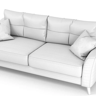Sofa - bed Amelie from Hoff. Gray, yellow, brown upholstery options, velor. — Ver 3