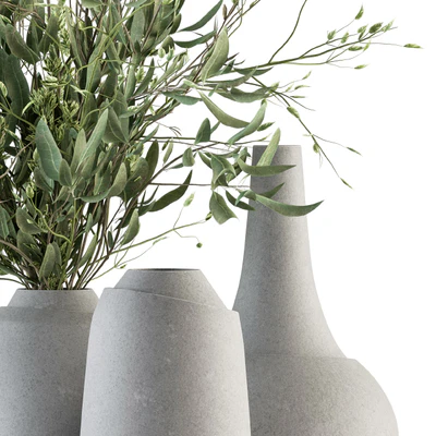 Vase and Plant Decorative Set - Set 81 — Вид 2