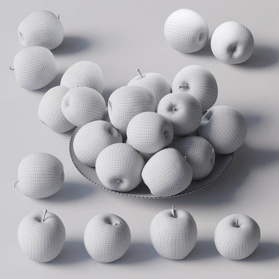 Apples Gala. 4 models — Ver 2