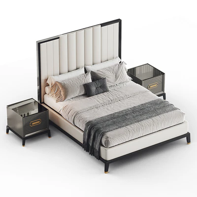 High End Art Deco Style Bed — Ver 2