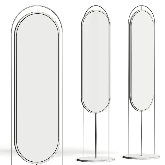 West Elm Tall Oval Floor Mirror — Скачать