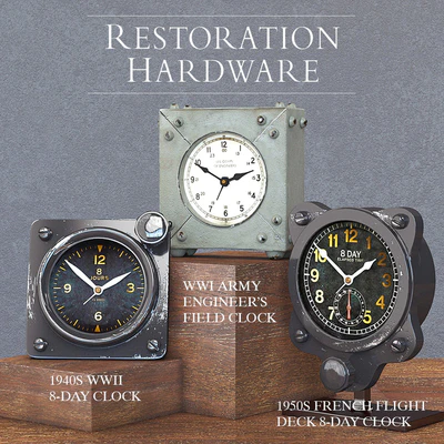 RH CLOCK DECORATION SET OF 3 — Ver 1