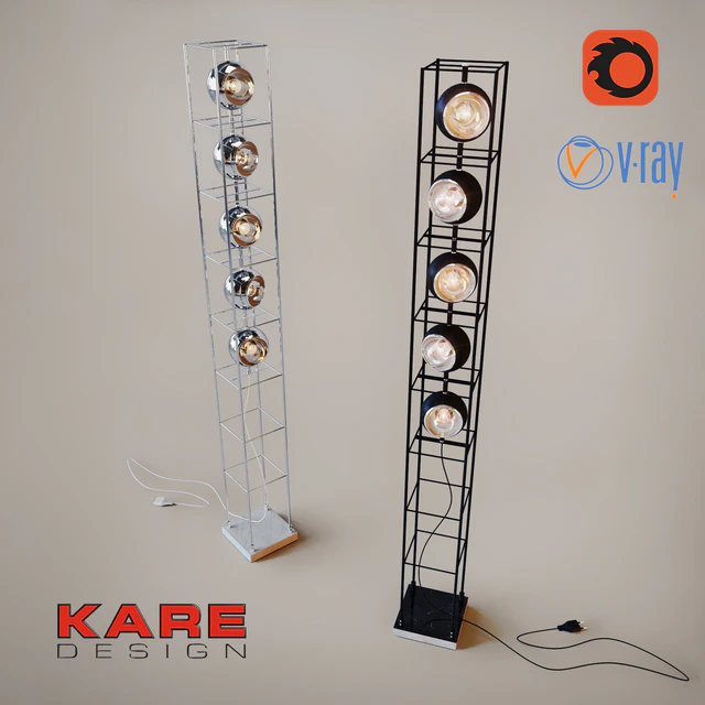 Floor Lamp Tower 5-lite — Descargar