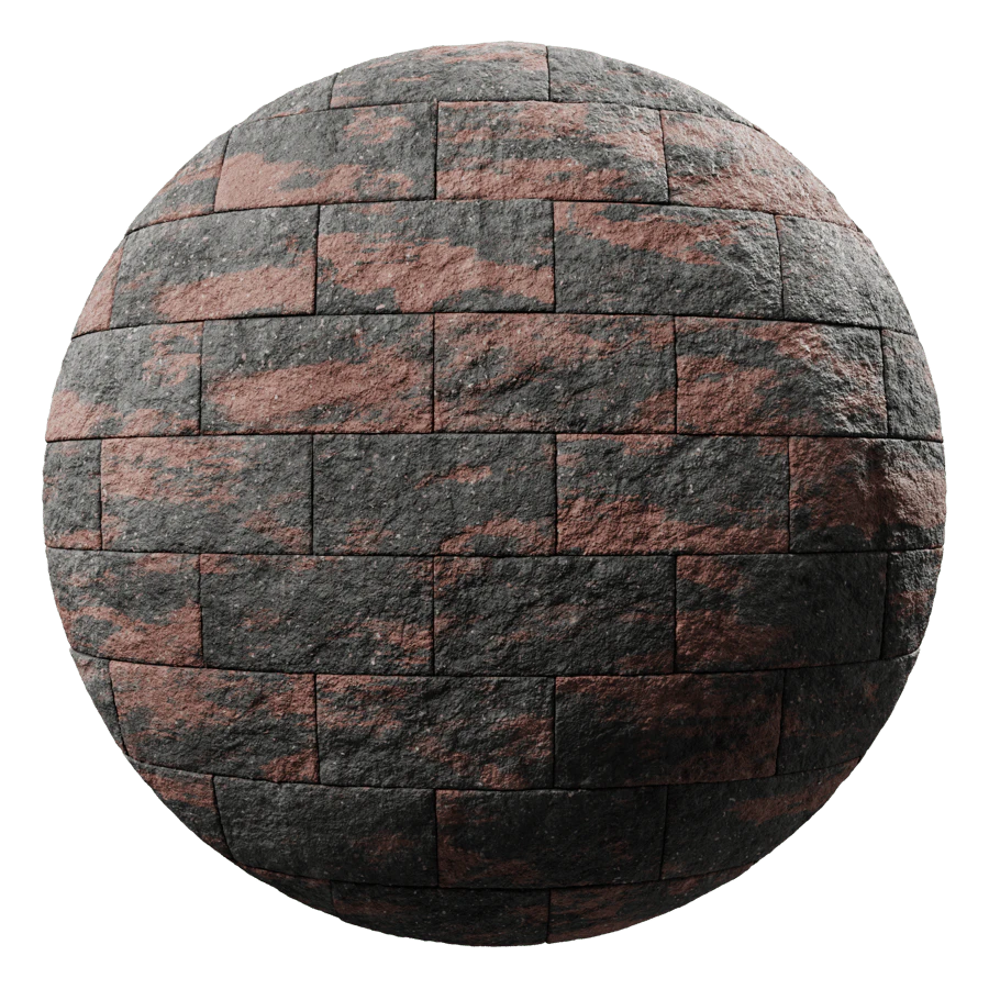 concrete blocks cplit red grey 001 — Descargar