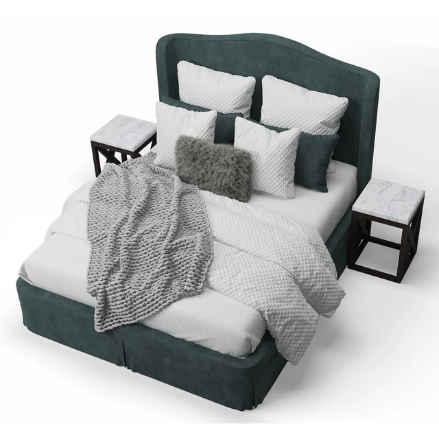 Upholstered Paris Bed — Descargar