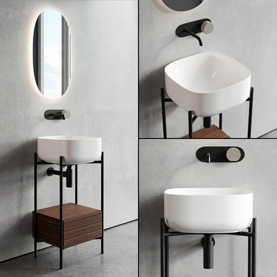 Scarabeo Ceramiche Diva Floor-standing Vanity Unit Set 1 — Вид 1