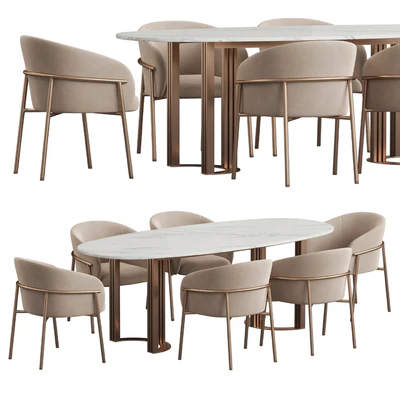 Hudkoff Lord table Rimo chair Dining set — Вид 1