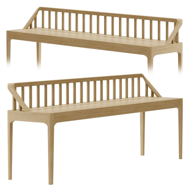 Spindle Bench By Ethnicraft — Descargar