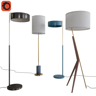 West Elm Floor Lamps Set 05 — Вид 1