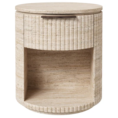 Restoration Hardware Byron travertine nightstand — Ver 2
