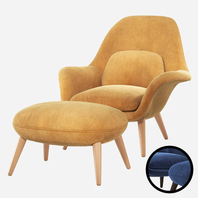Fredericia Swoon Lounge Armchair — Вид 1